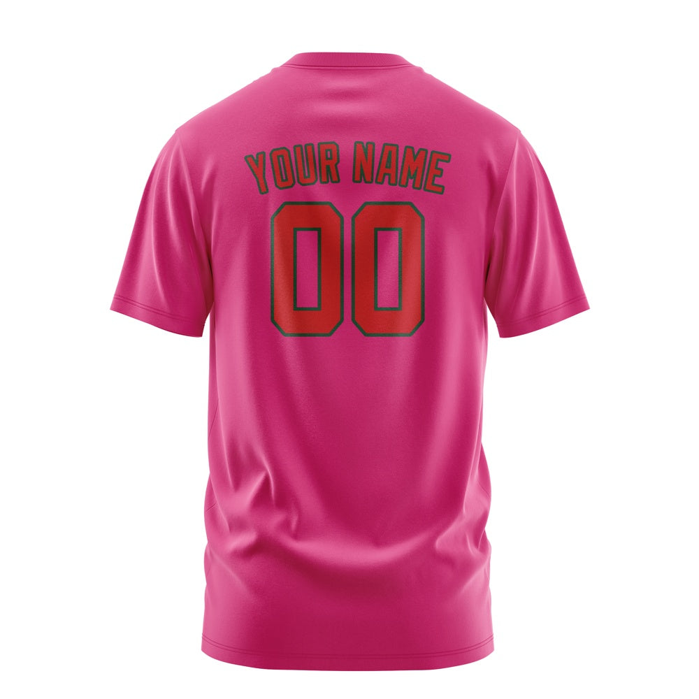 Custom Pink Red T-Shirt