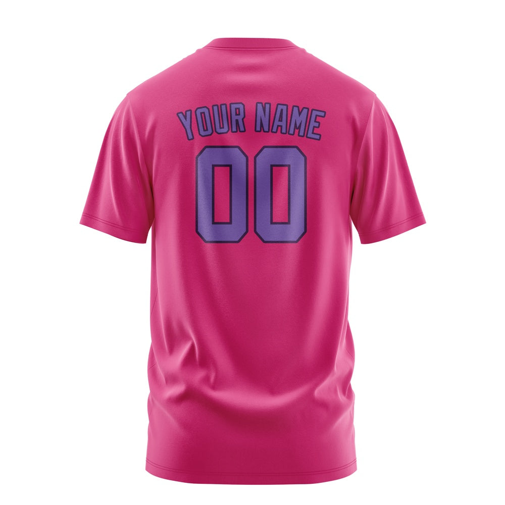 Custom Pink Light Purple T-Shirt