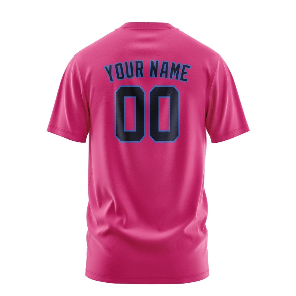Custom Pink Navy T-Shirt