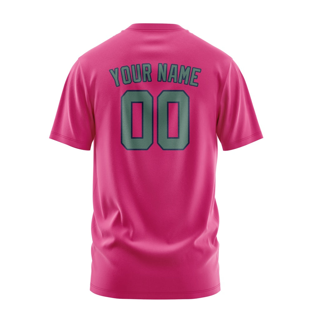 Custom Pink Blue Green T-Shirt