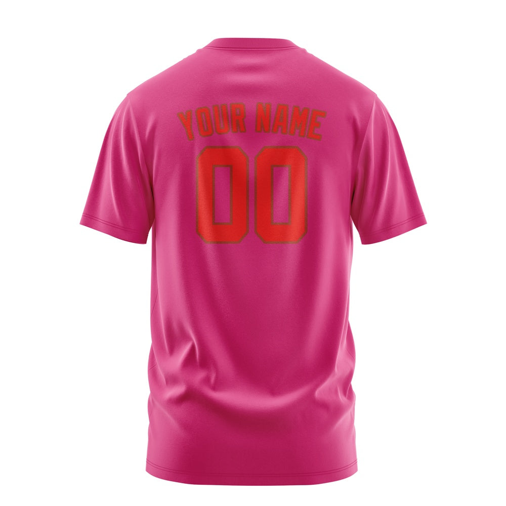 Custom Pink Orange Red T-Shirt