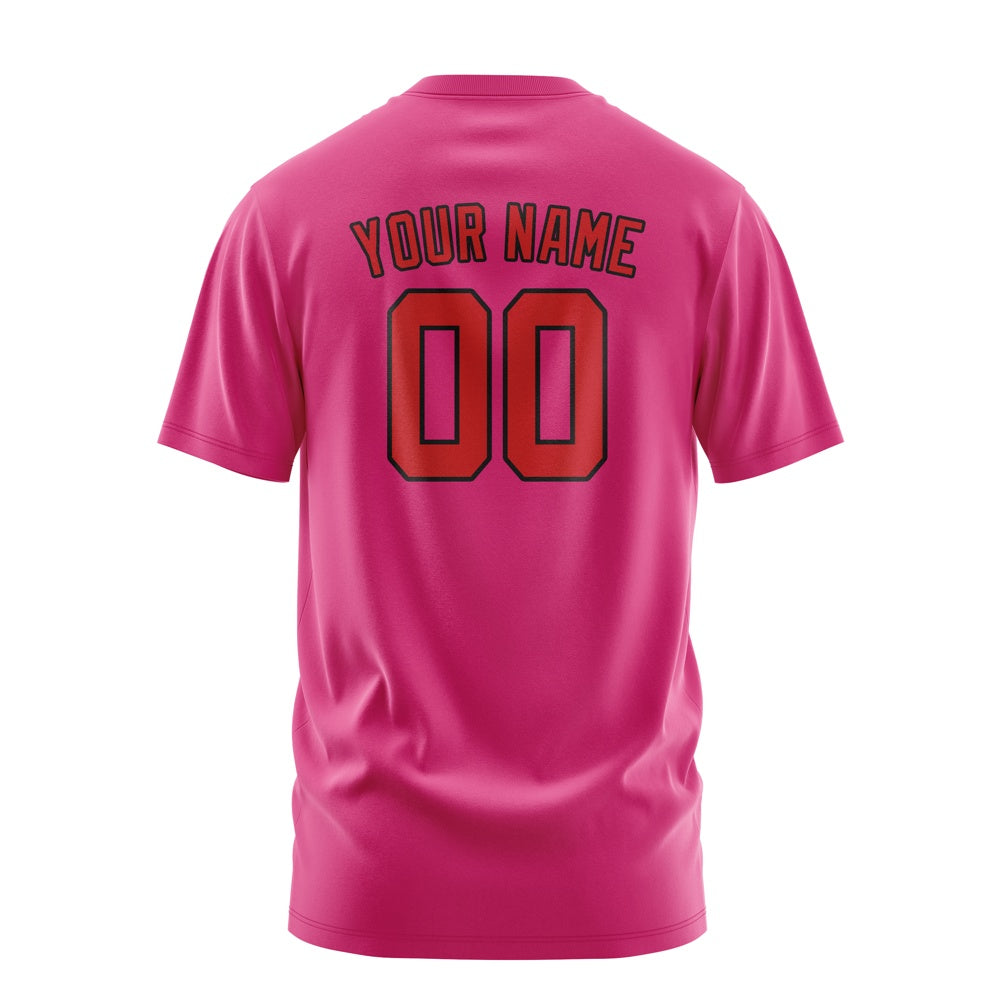 Custom Pink Red T-Shirt