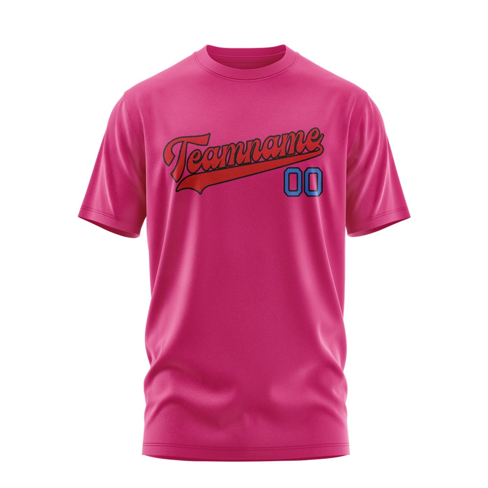 Custom Pink Red T-Shirt