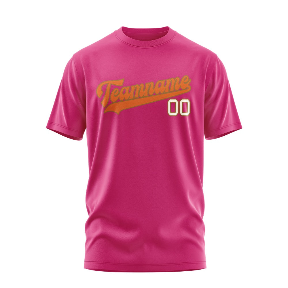 Custom Pink Orange T-Shirt
