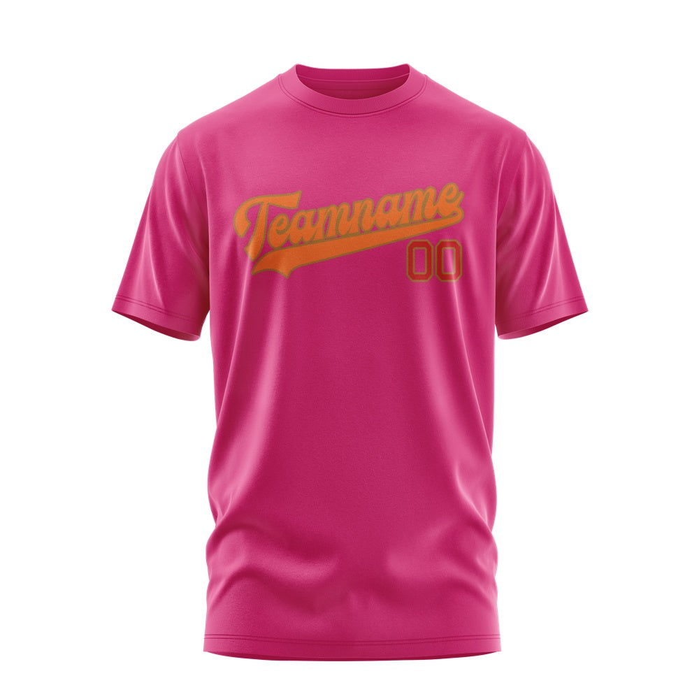 Custom Pink Orange T-Shirt
