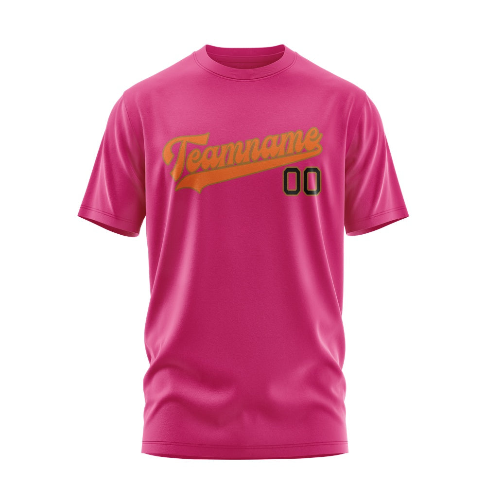 Custom Pink Orange T-Shirt