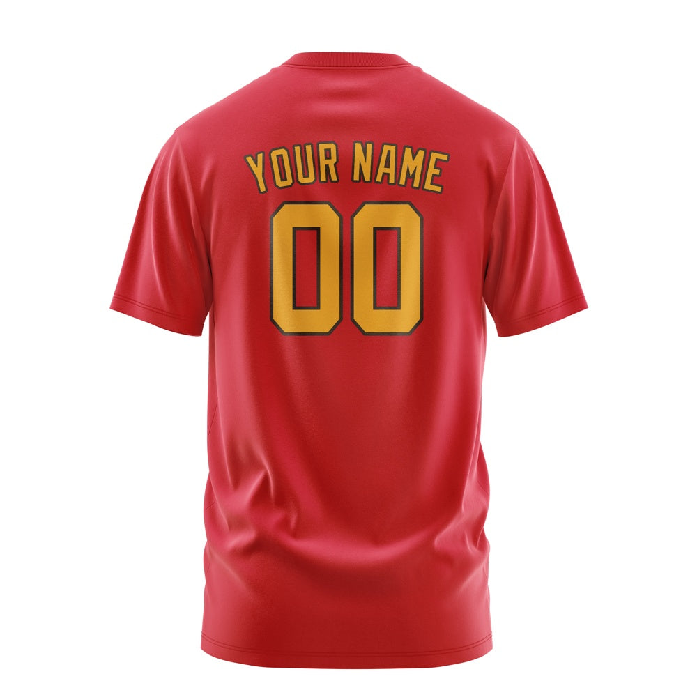 Custom Red Yellow T-Shirt