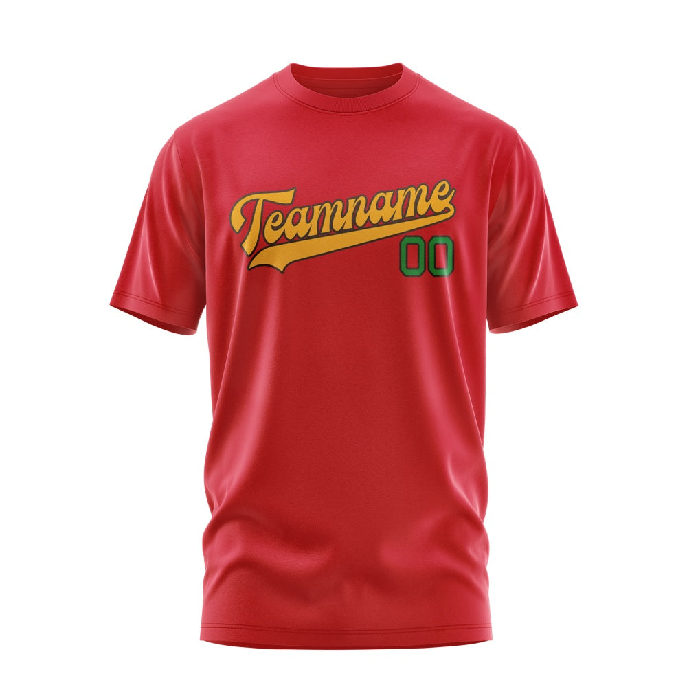 Custom Red Yellow T-Shirt