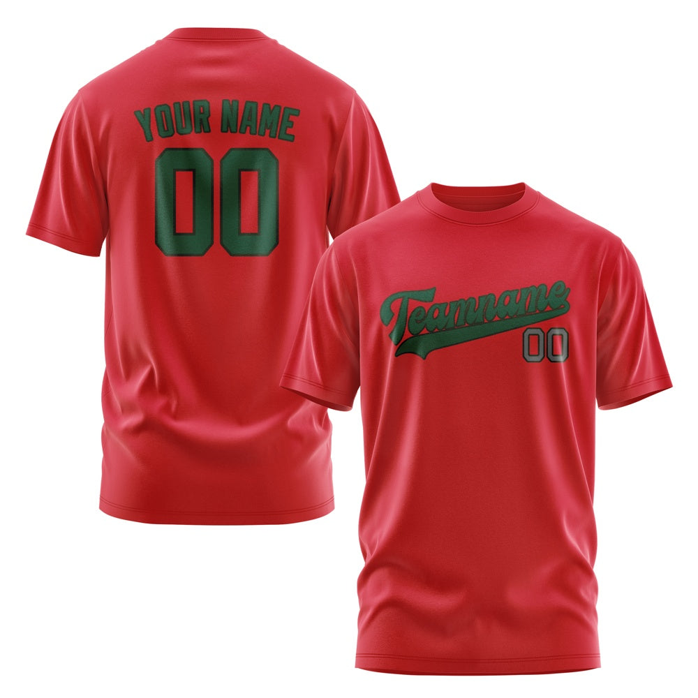Custom Red Green T-Shirt