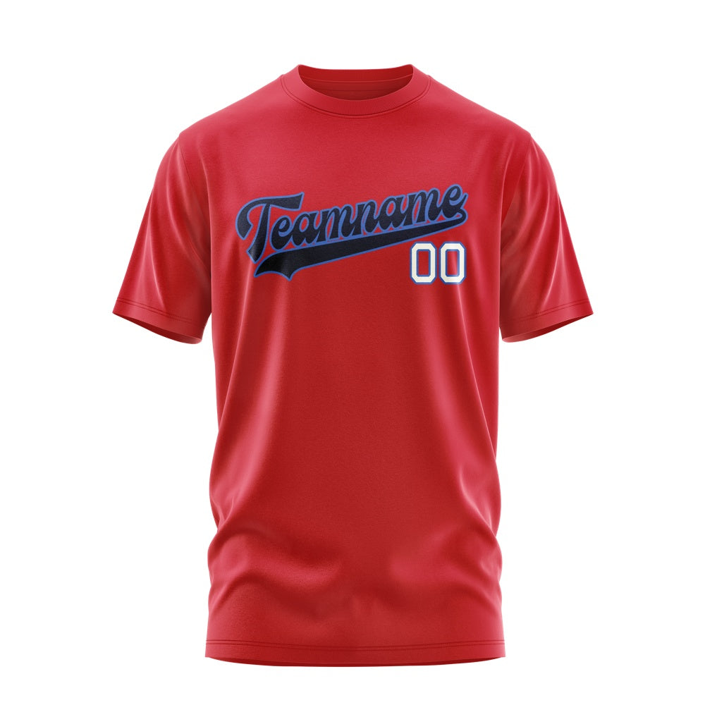 Custom Red Navy T-Shirt