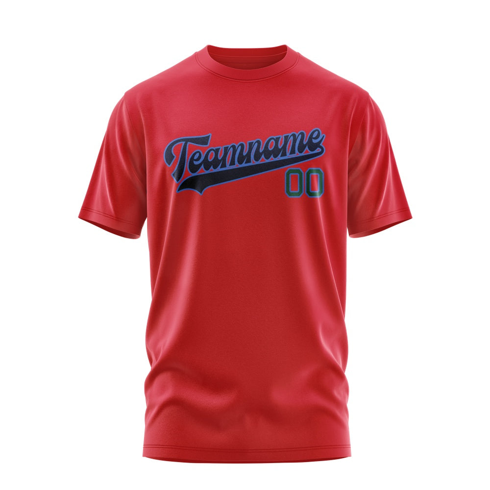 Custom Red Navy T-Shirt