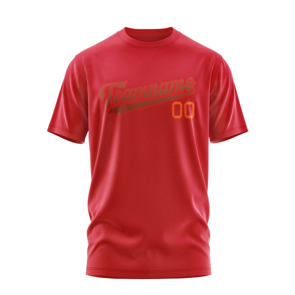Custom Red Coral Red T-Shirt