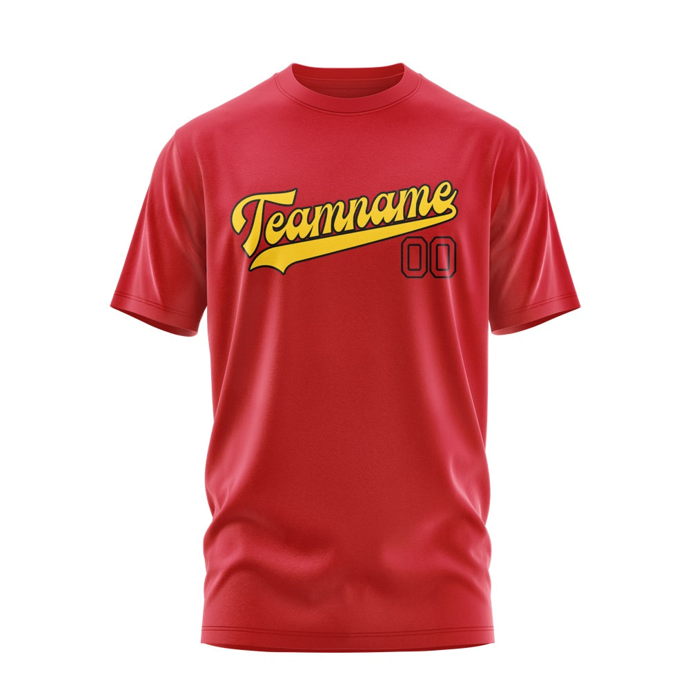 Custom Red Gold T-Shirt