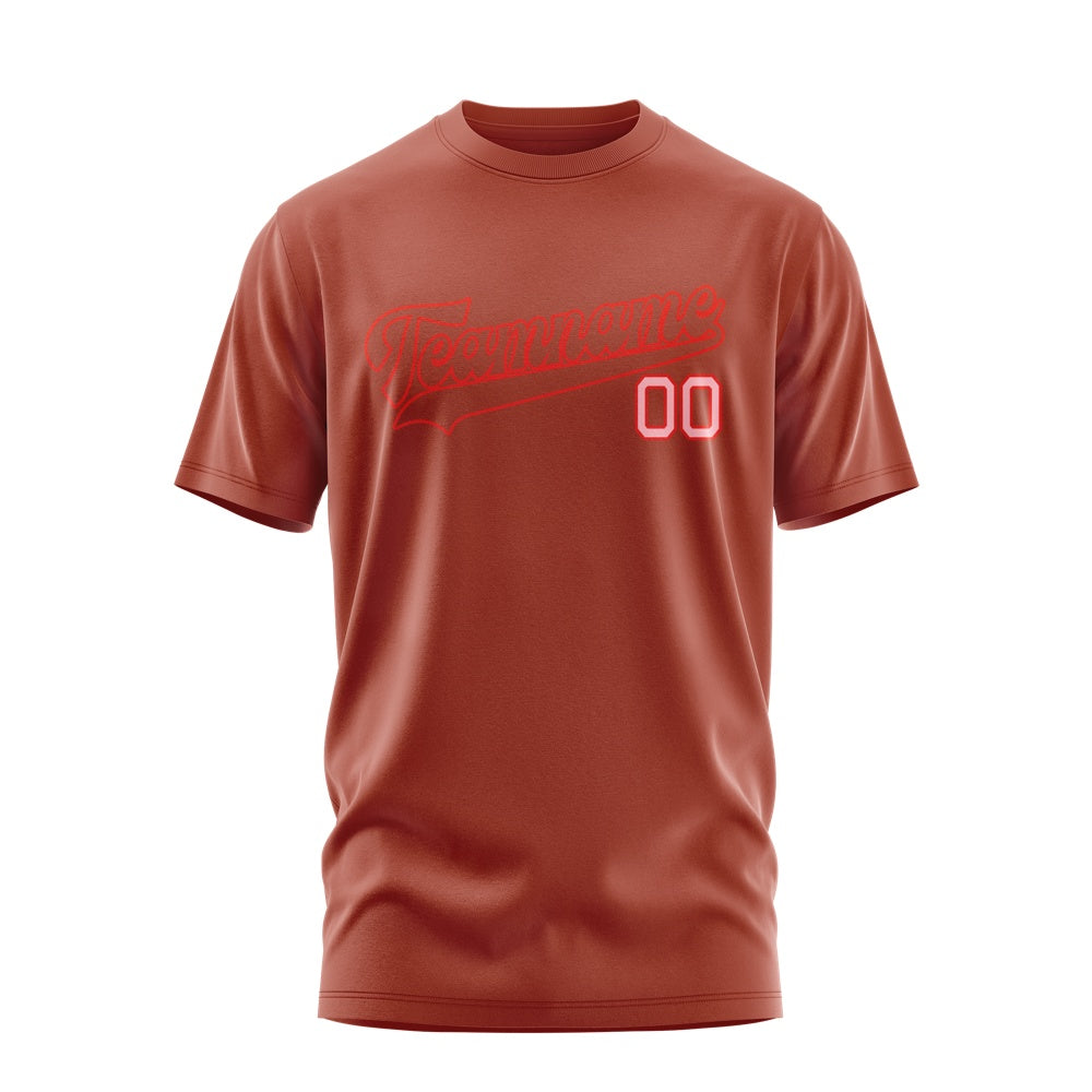 Custom Coral Red Coral Red T-Shirt