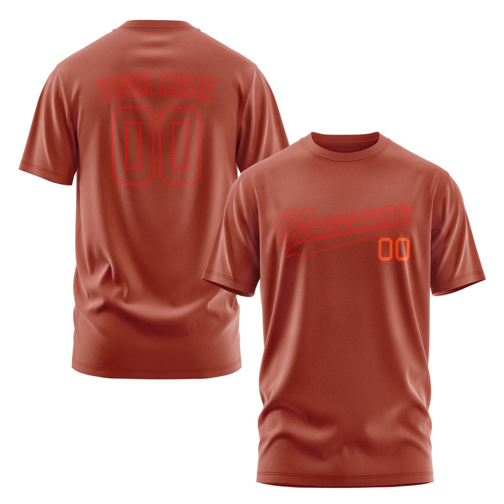 Custom Coral Red Coral Red T-Shirt