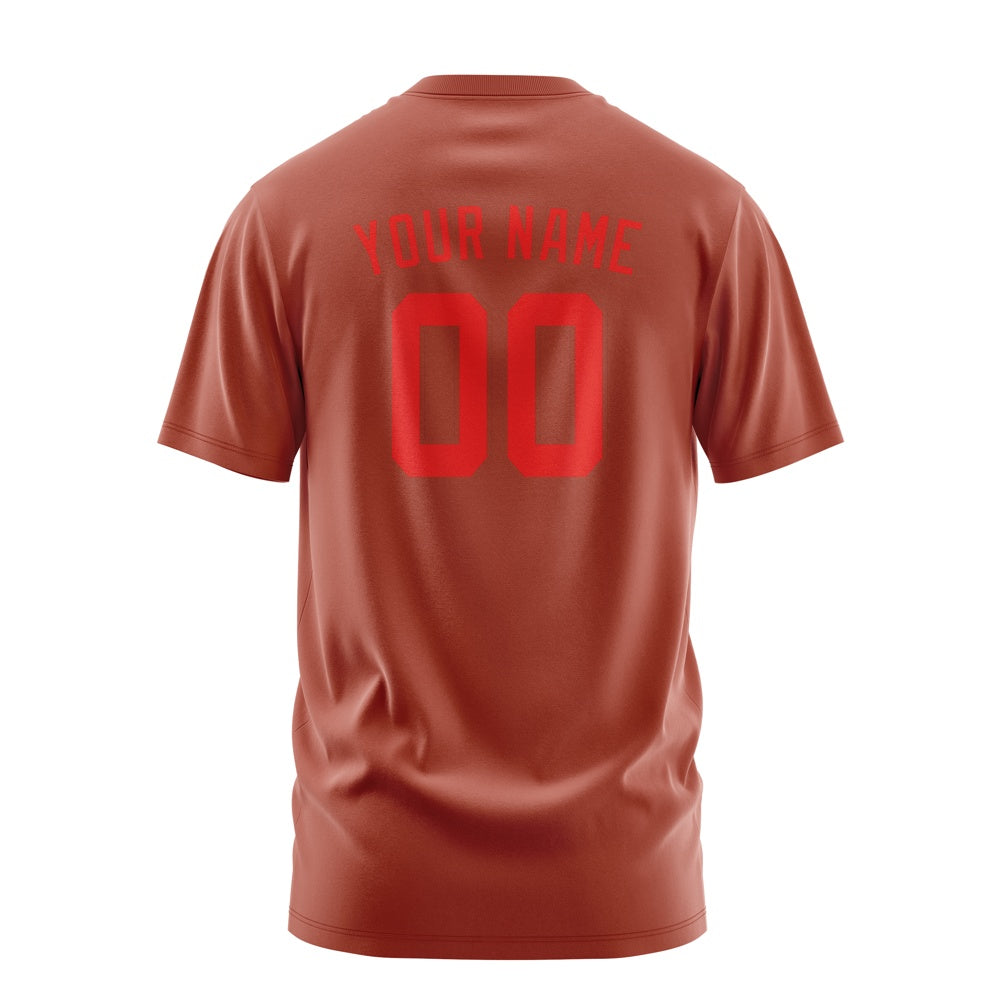 Custom Coral Red Orange Red T-Shirt