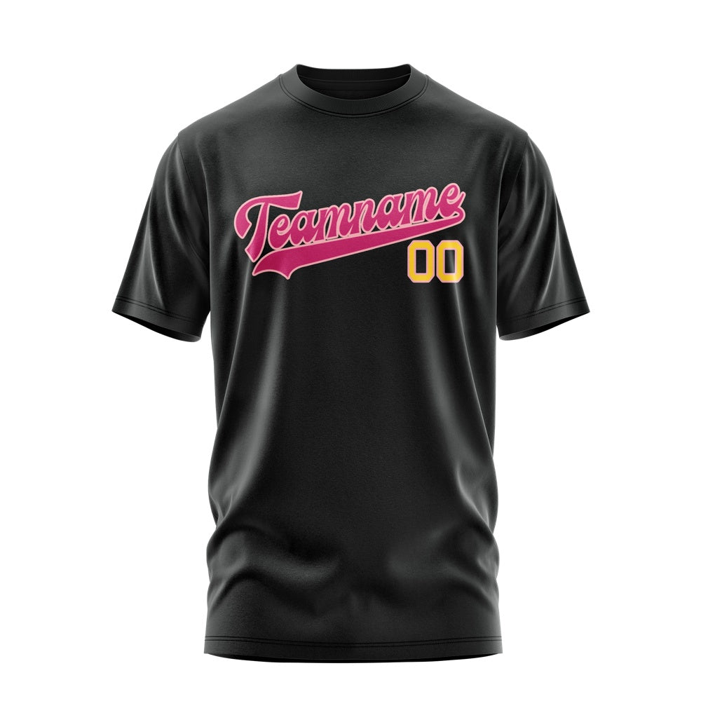 Custom Black Pink T-Shirt