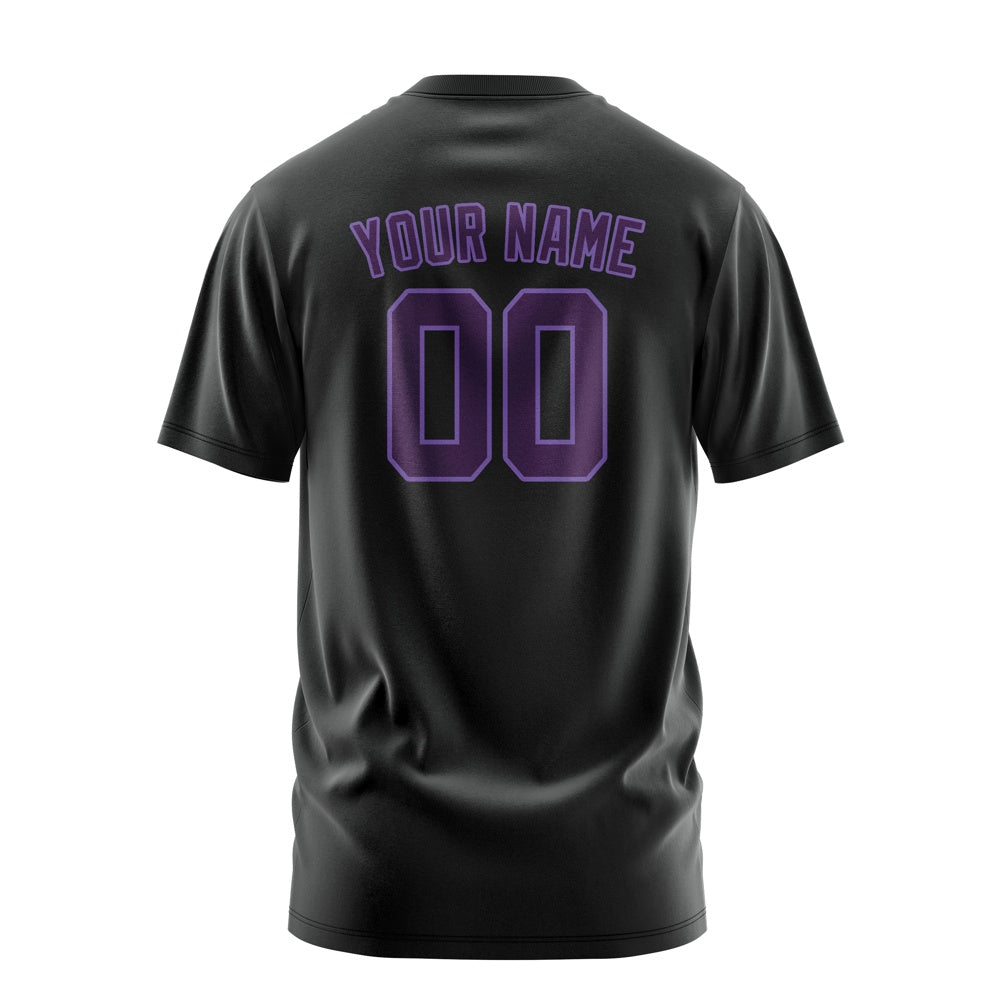 Custom Black Purple T-Shirt