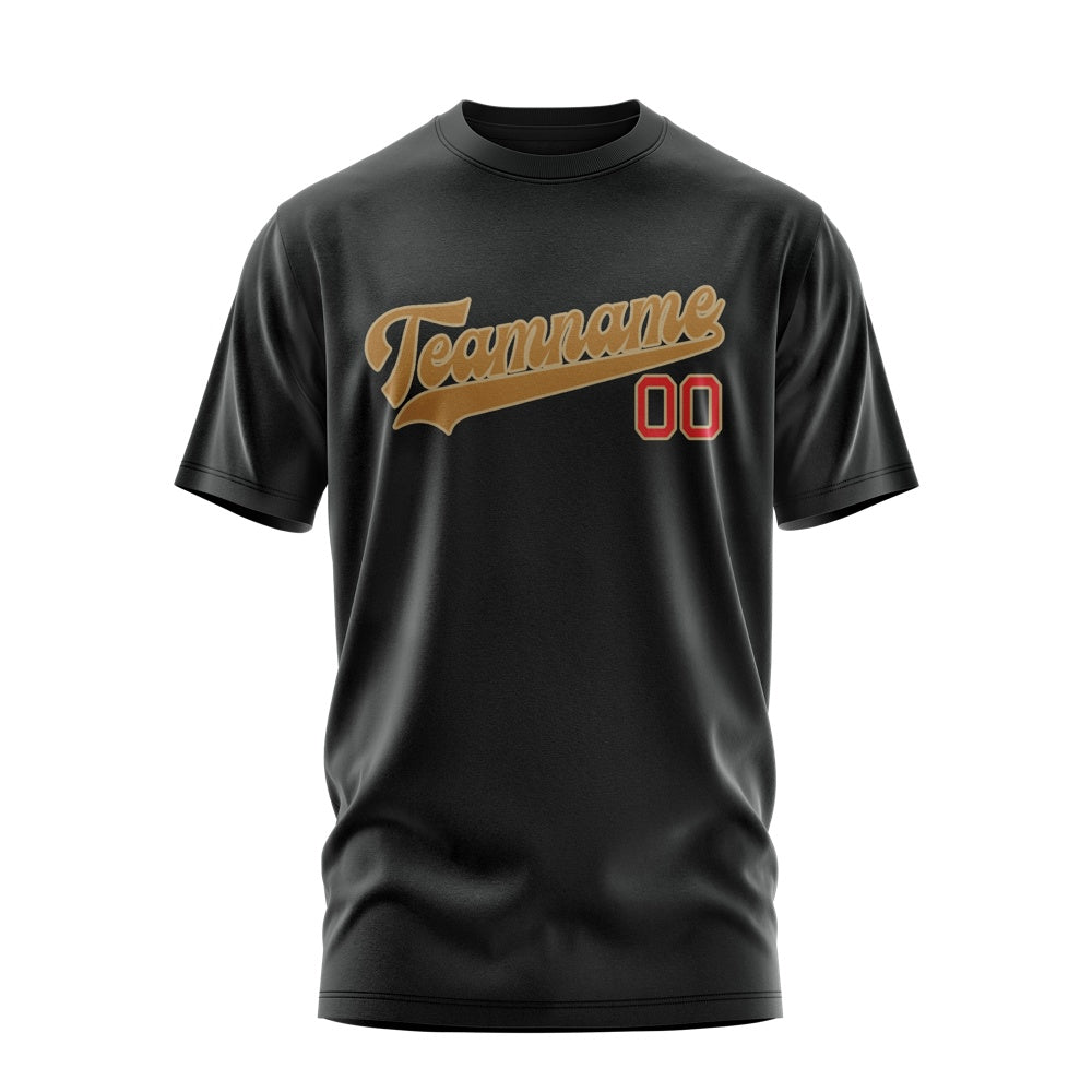 Custom Black Khaki T-Shirt