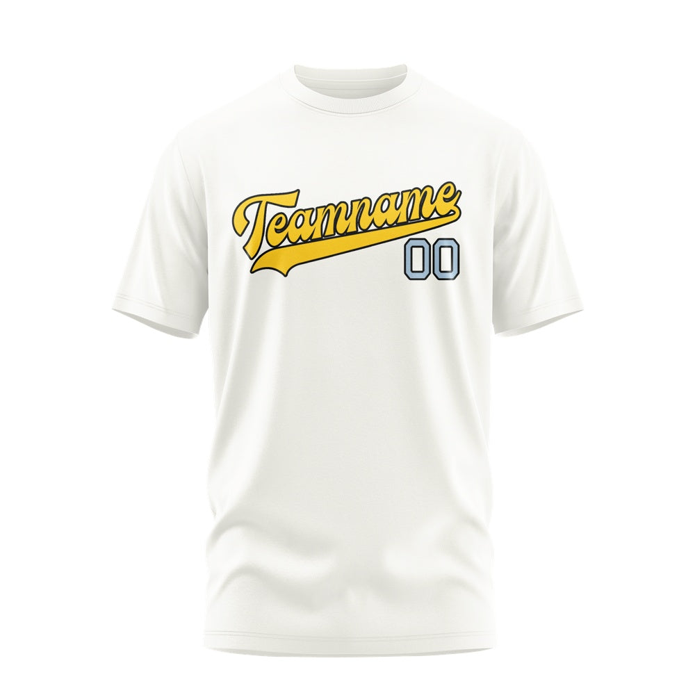 Custom White Gold T-Shirt