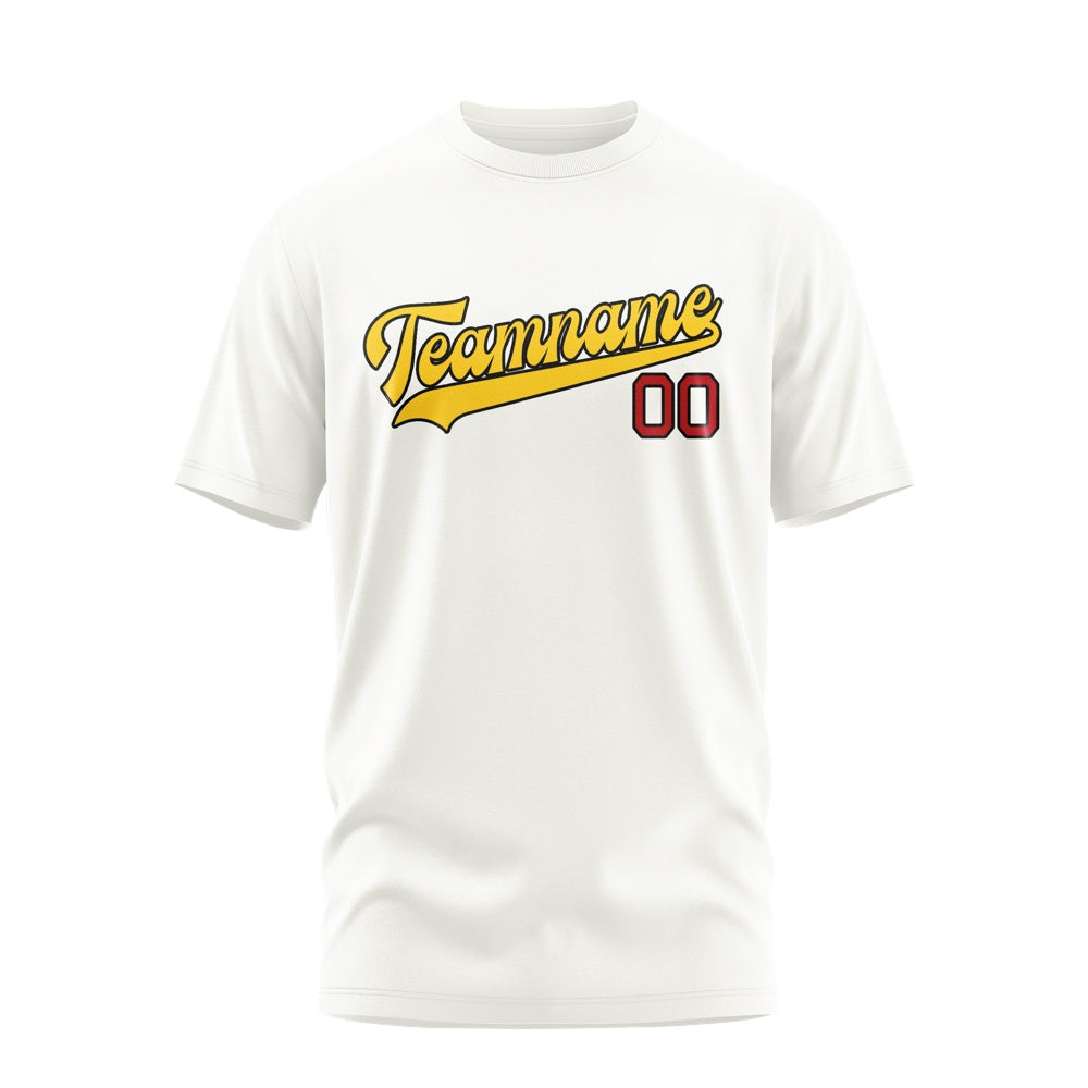 Custom White Gold T-Shirt