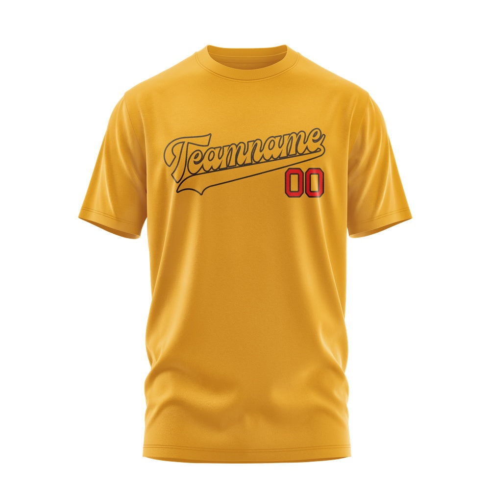 Custom Yellow Yellow T-Shirt