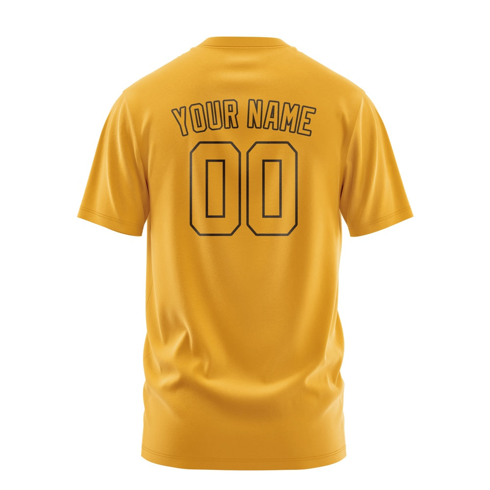 Custom Yellow Yellow T-Shirt