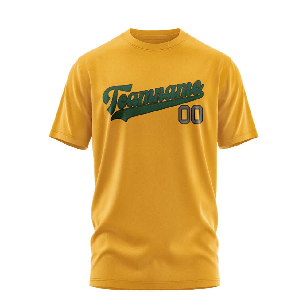 Custom Yellow Green T-Shirt