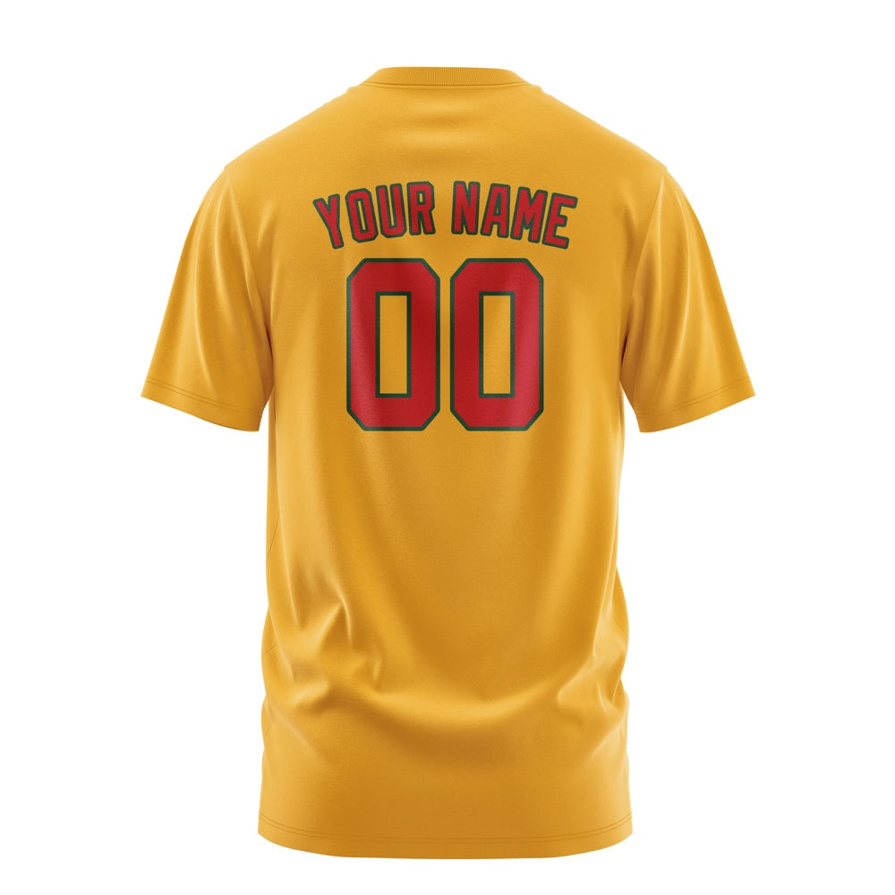 Custom Yellow Red T-Shirt