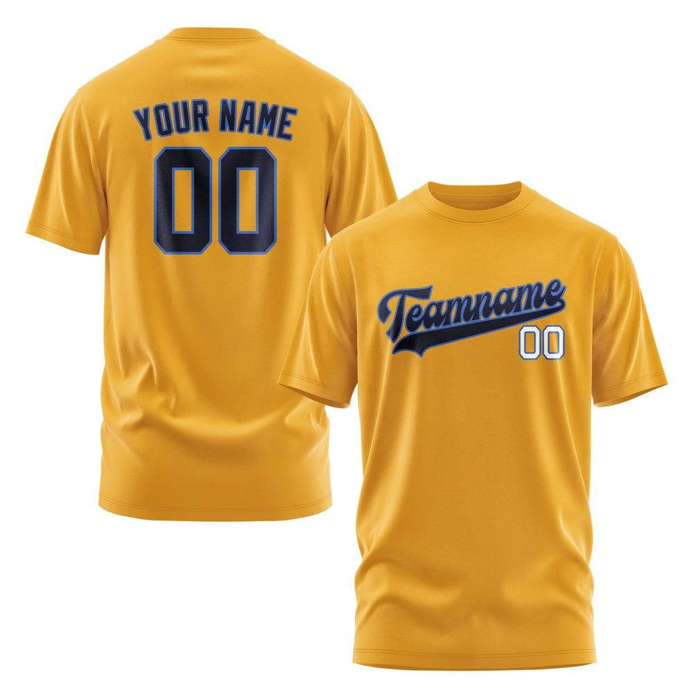 Custom Yellow Navy T-Shirt