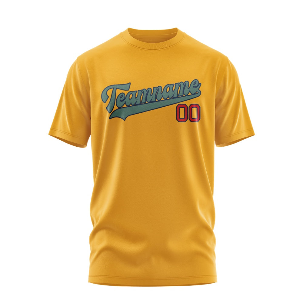 Custom Yellow Blue Green T-Shirt