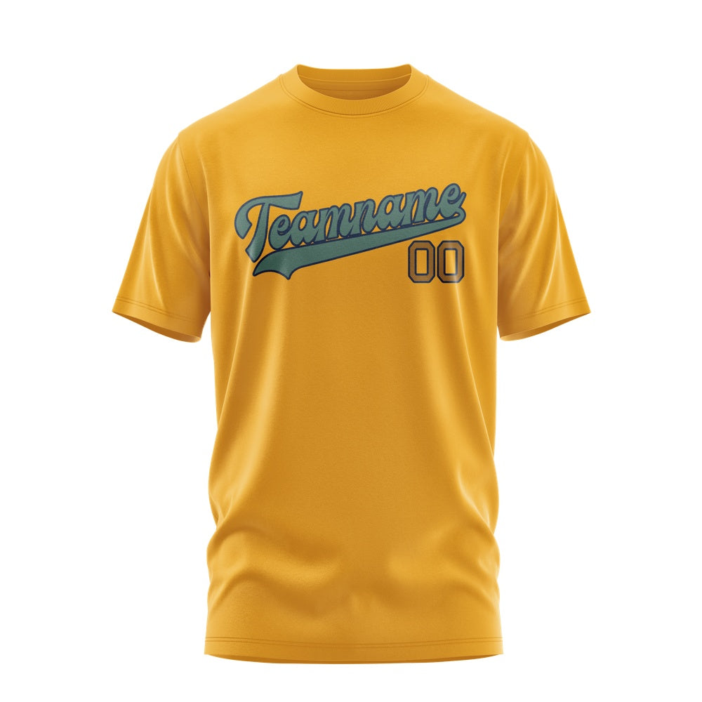 Custom Yellow Blue Green T-Shirt