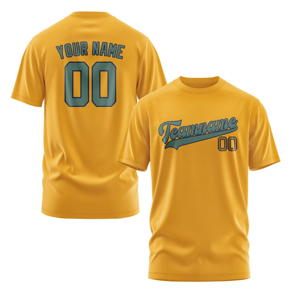 Custom Yellow Blue Green T-Shirt