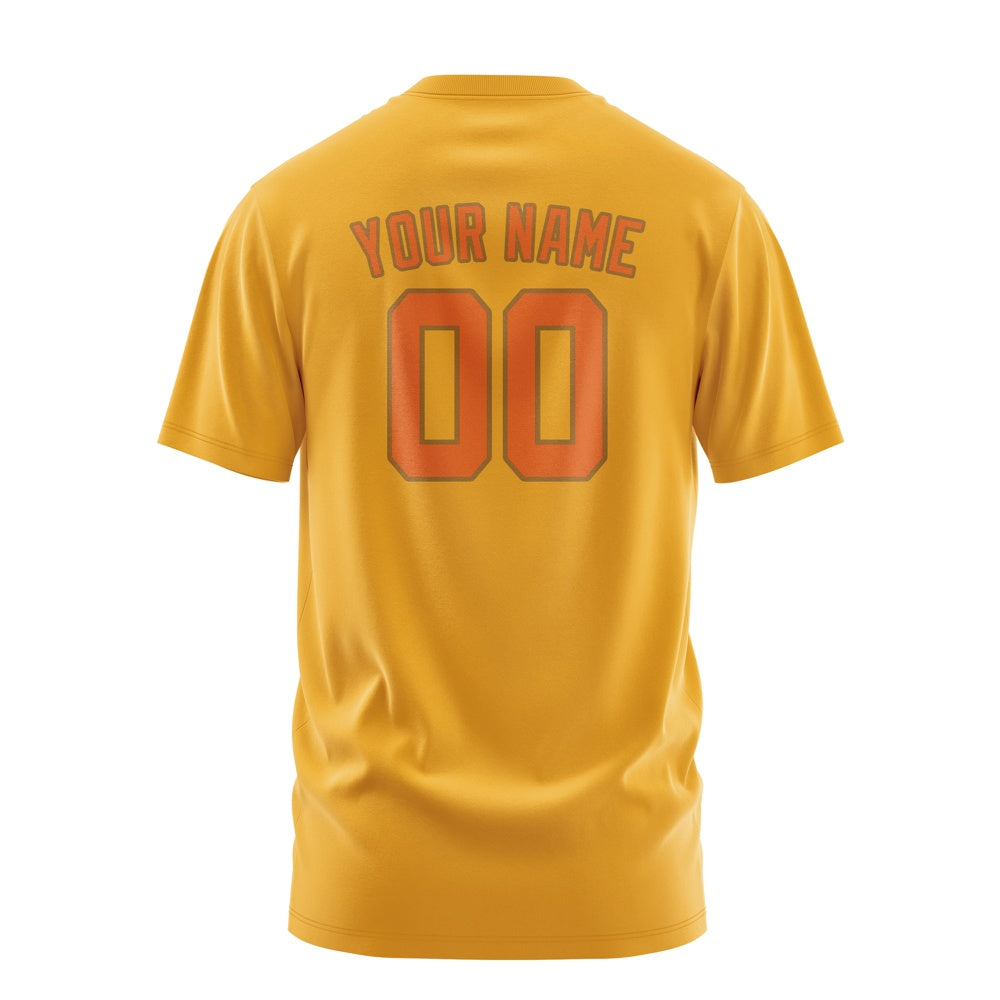 Custom Yellow Orange T-Shirt
