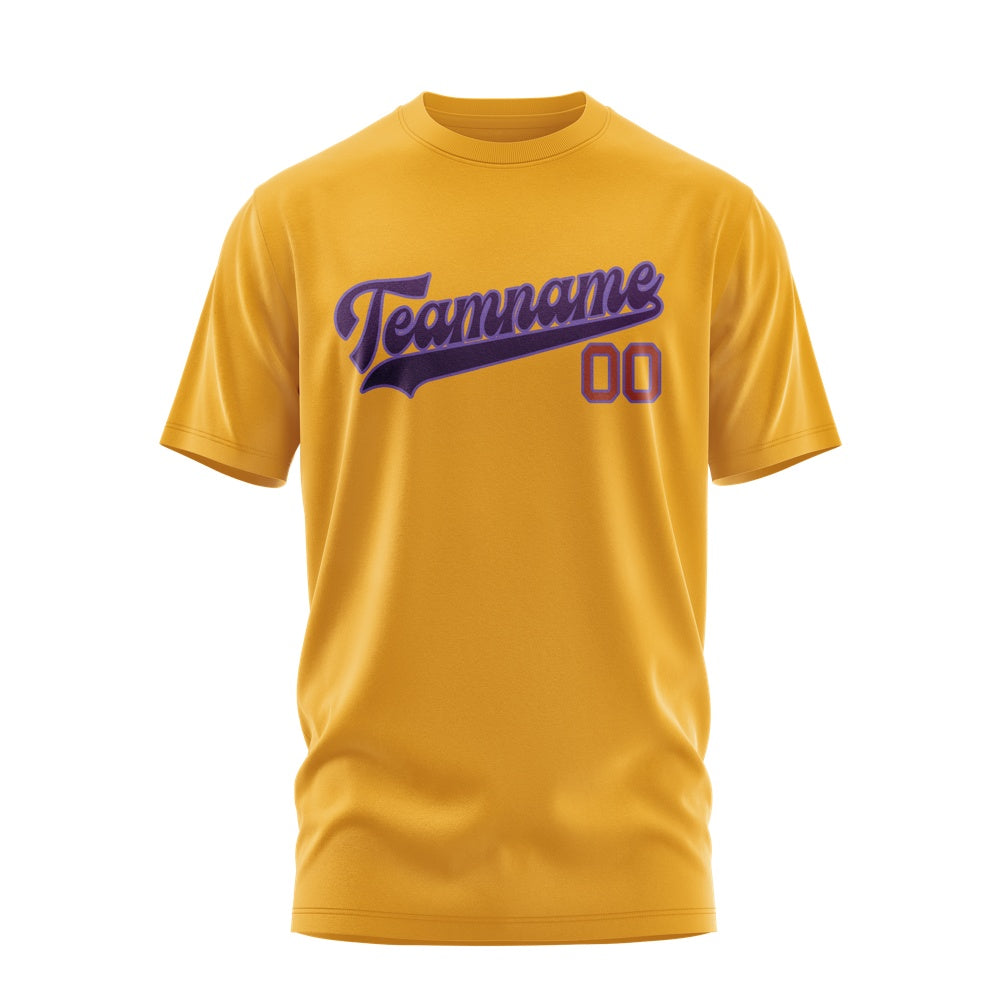 Custom Yellow Purple T-Shirt