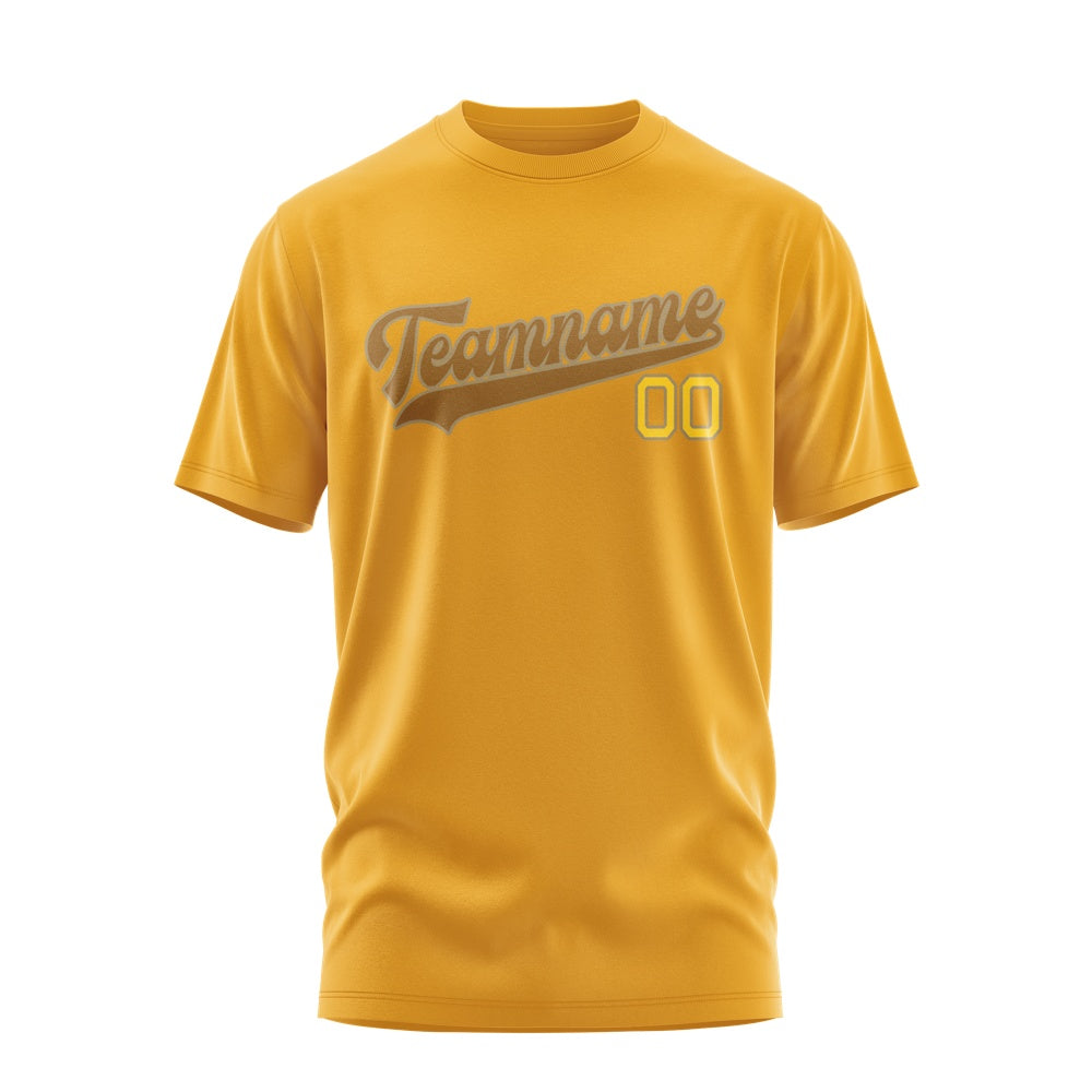 Custom Yellow Khaki T-Shirt