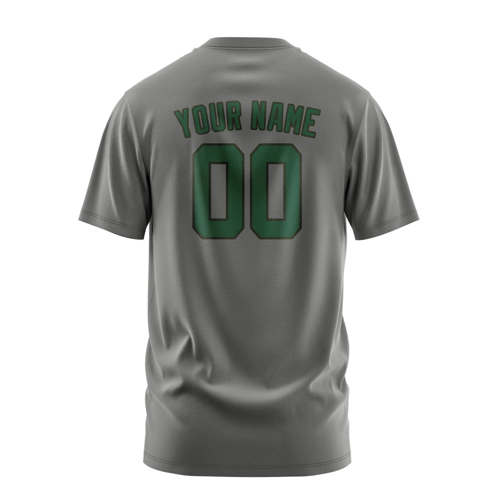 Custom Dark Grey Green T-Shirt