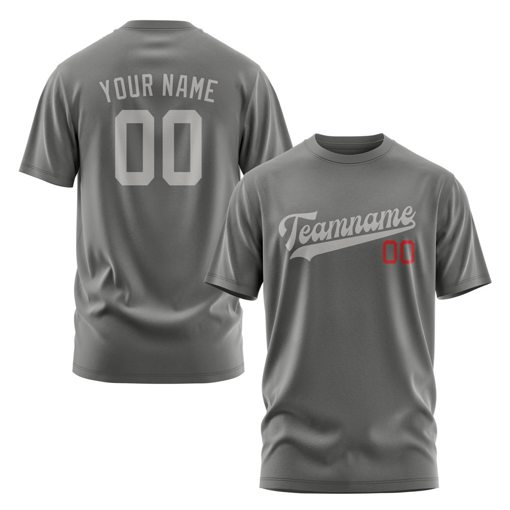 Custom Dark Grey Gray T-Shirt