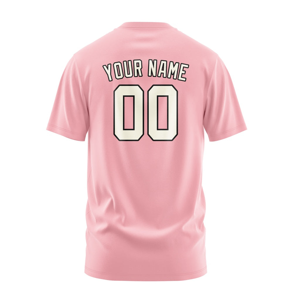 Custom Light Pink Cream T-Shirt