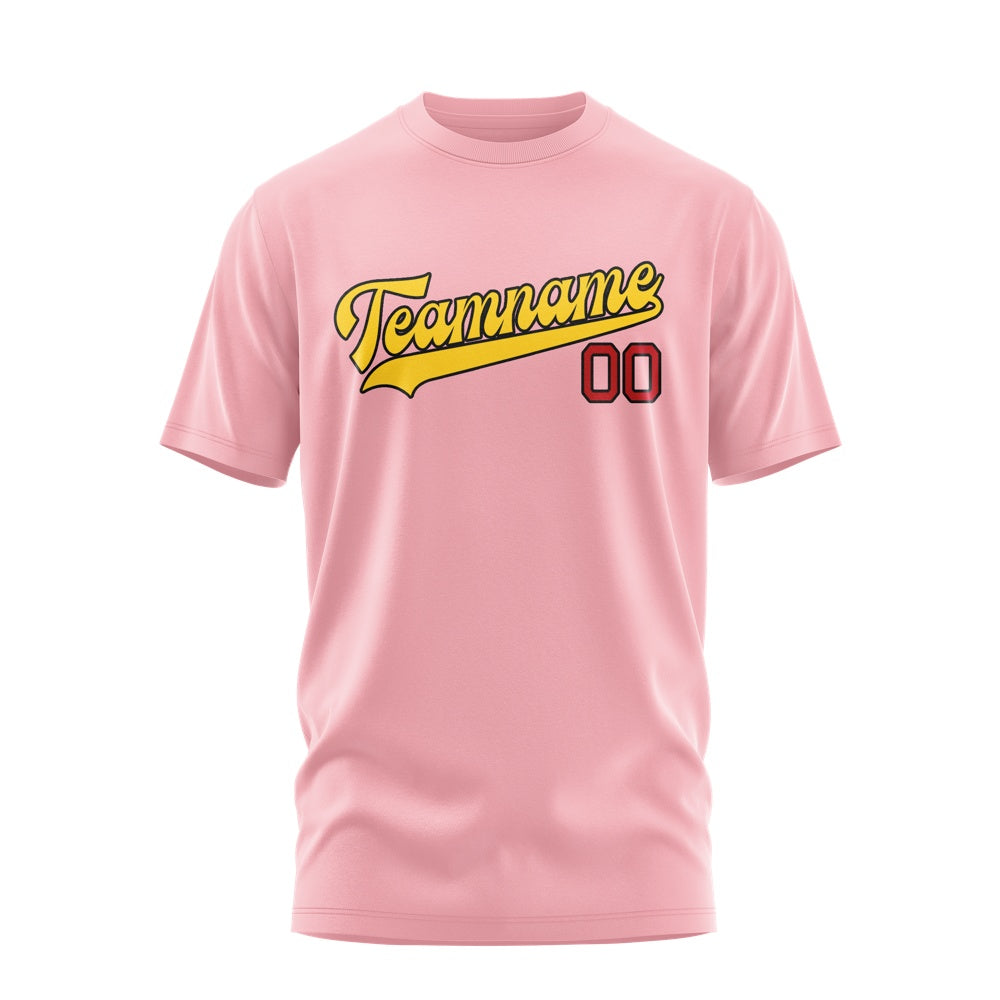 Custom Light Pink Gold T-Shirt