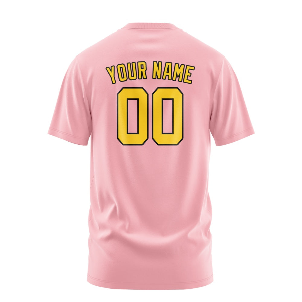Custom Light Pink Gold T-Shirt