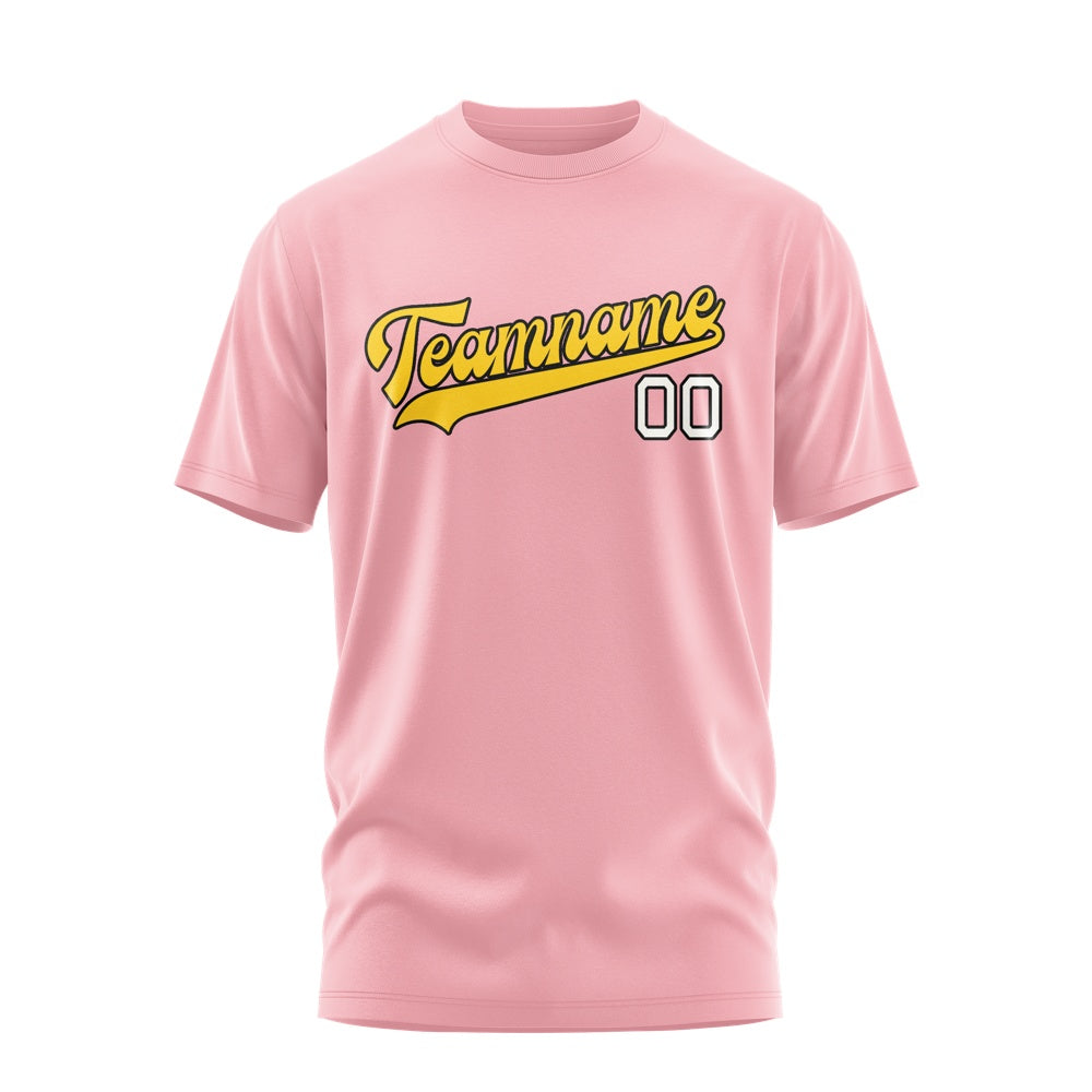 Custom Light Pink Gold T-Shirt