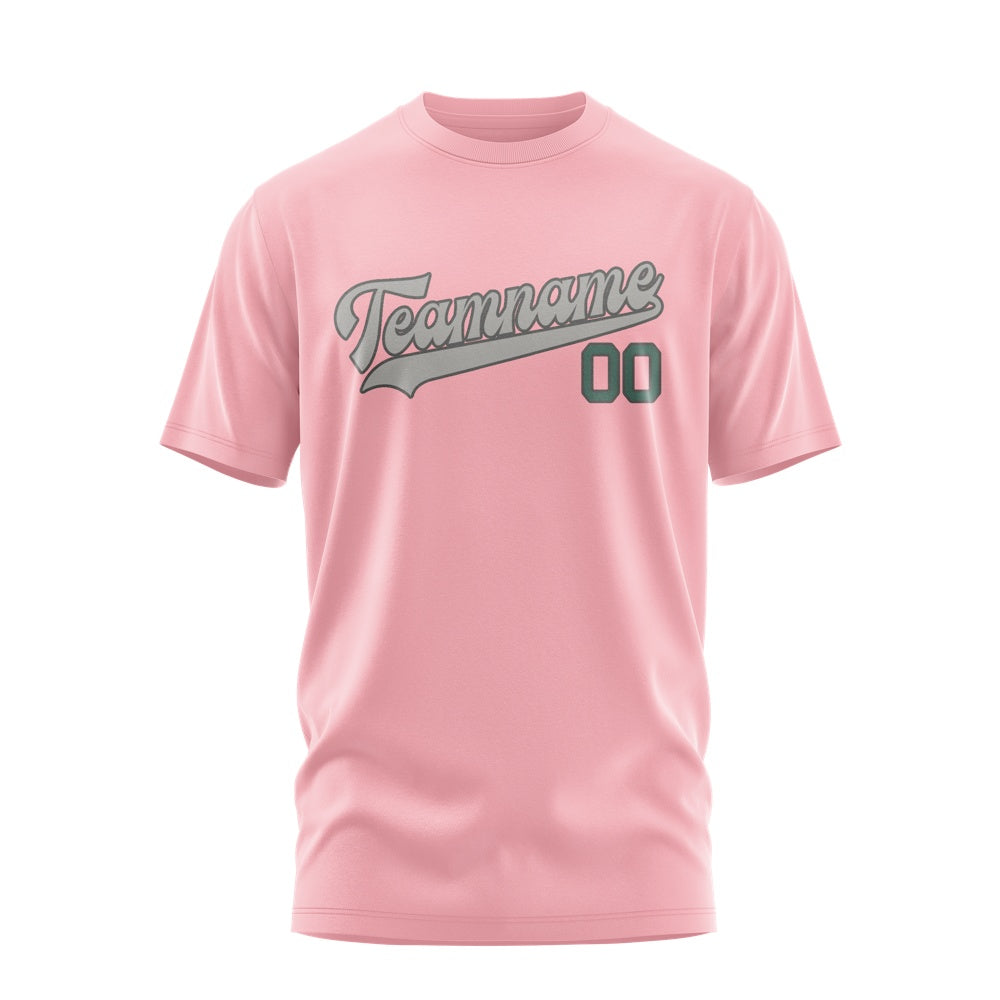 Custom Light Pink Gray T-Shirt