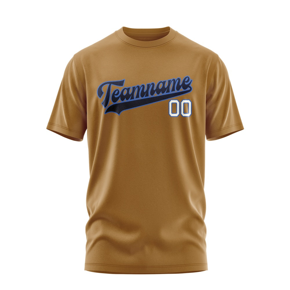 Custom Khaki Navy T-Shirt