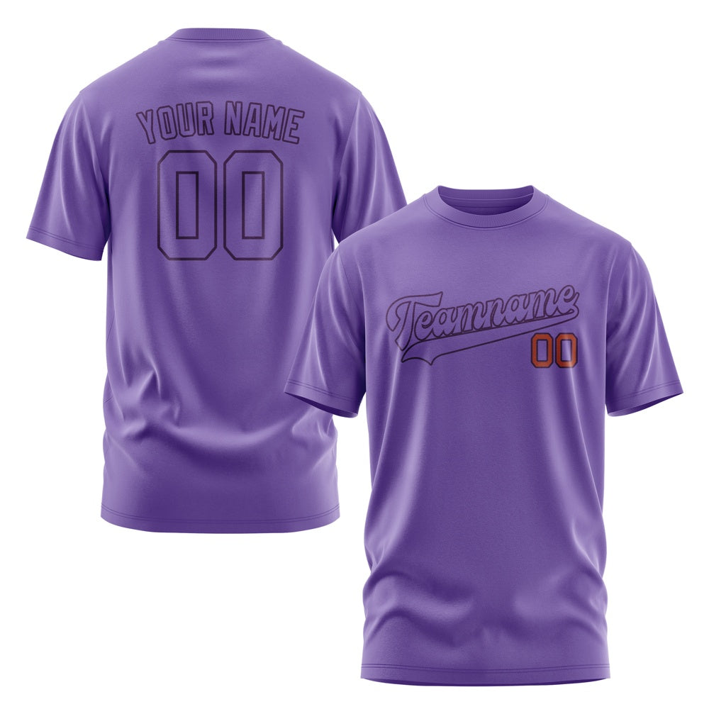 Custom Light Purple Light Purple T-Shirt