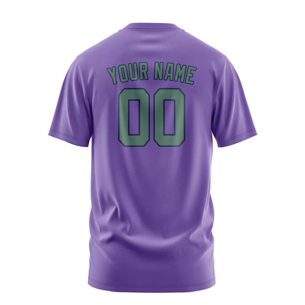 Custom Light Purple Blue Green T-Shirt