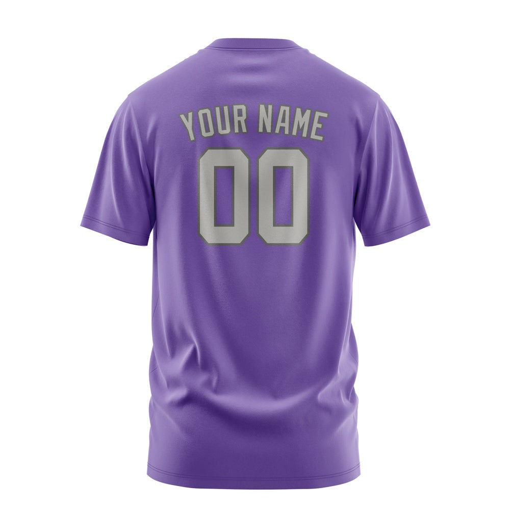 Custom Light Purple Gray T-Shirt