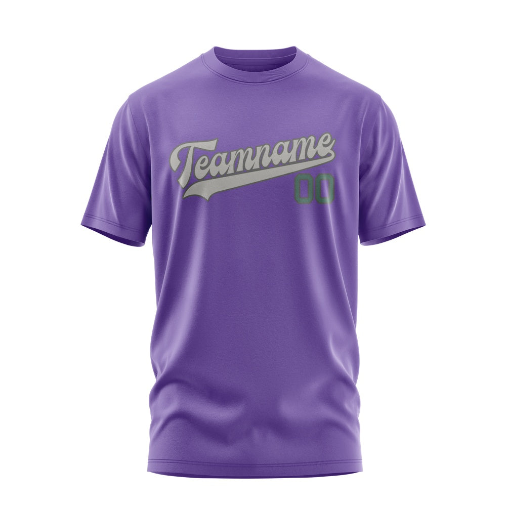 Custom Light Purple Gray T-Shirt