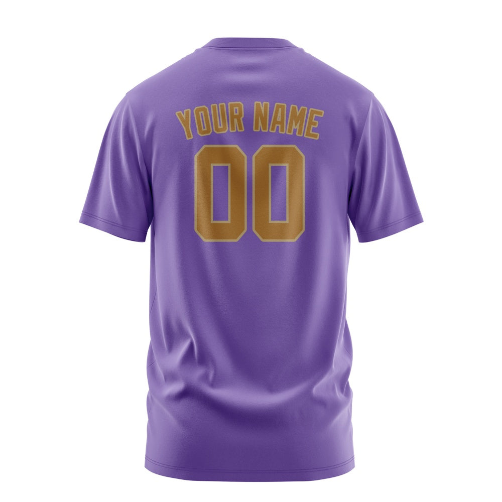 Custom Light Purple Khaki T-Shirt