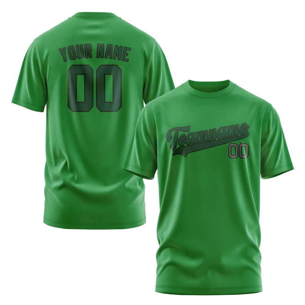 Custom Emerald Green Green T-Shirt